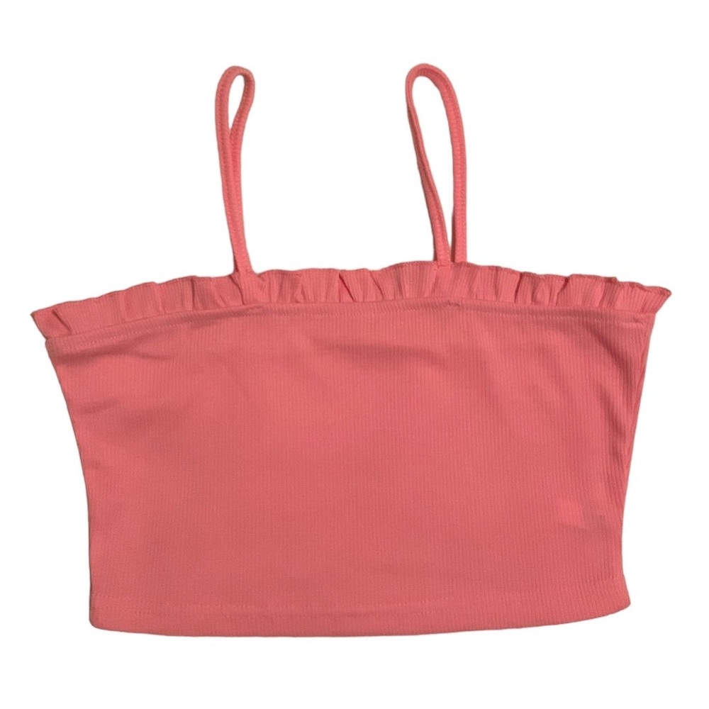 NWOT SHEIN RUFFLE TOP CROPPED CAMI •SIZE SMALL